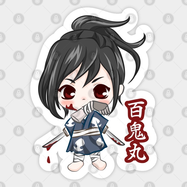 Chibi Hyakkimaru Sticker by LoShimizu